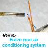 Brazing A Wall Mounted Indoor Unit Of An Air Conditioning System