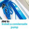 fitting a domestic air conditioning mini aqua condensate pump